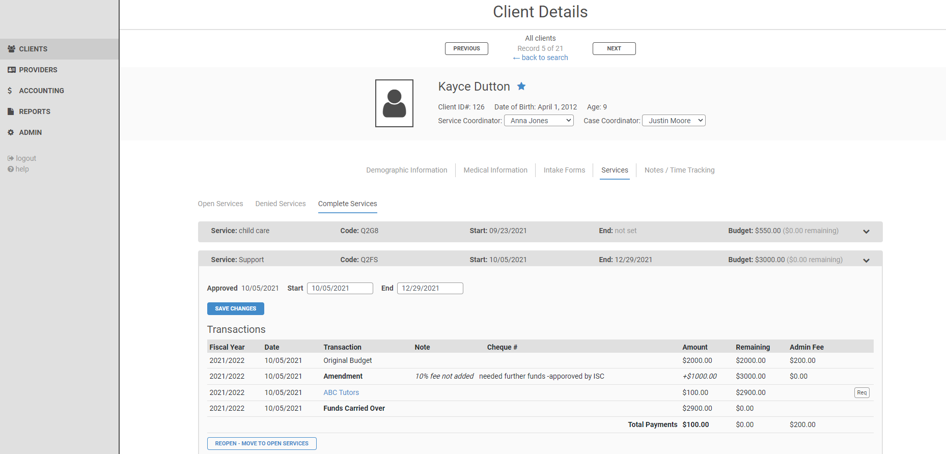 A Robust Client File with JPCM - Click to zoom in 