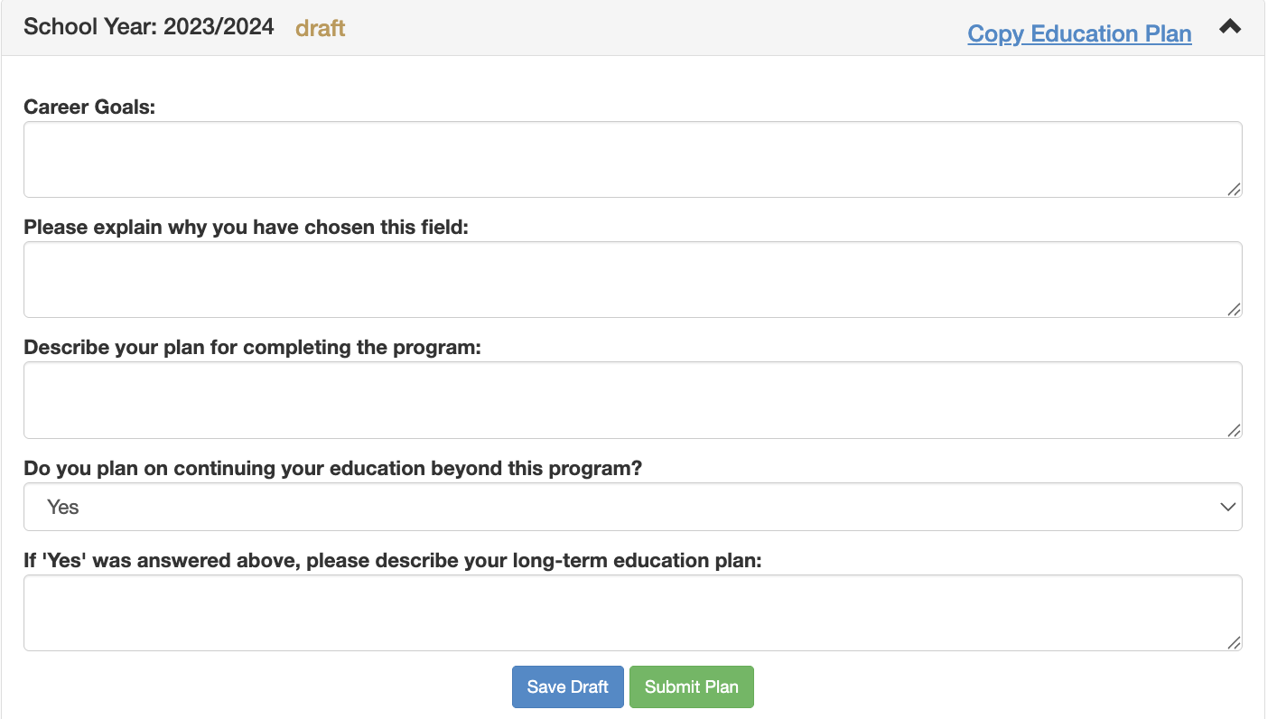  Welcome to the student user guide for yearly education plans. Within this guide we are hoping to walk you through the process of filling out your yearly... 