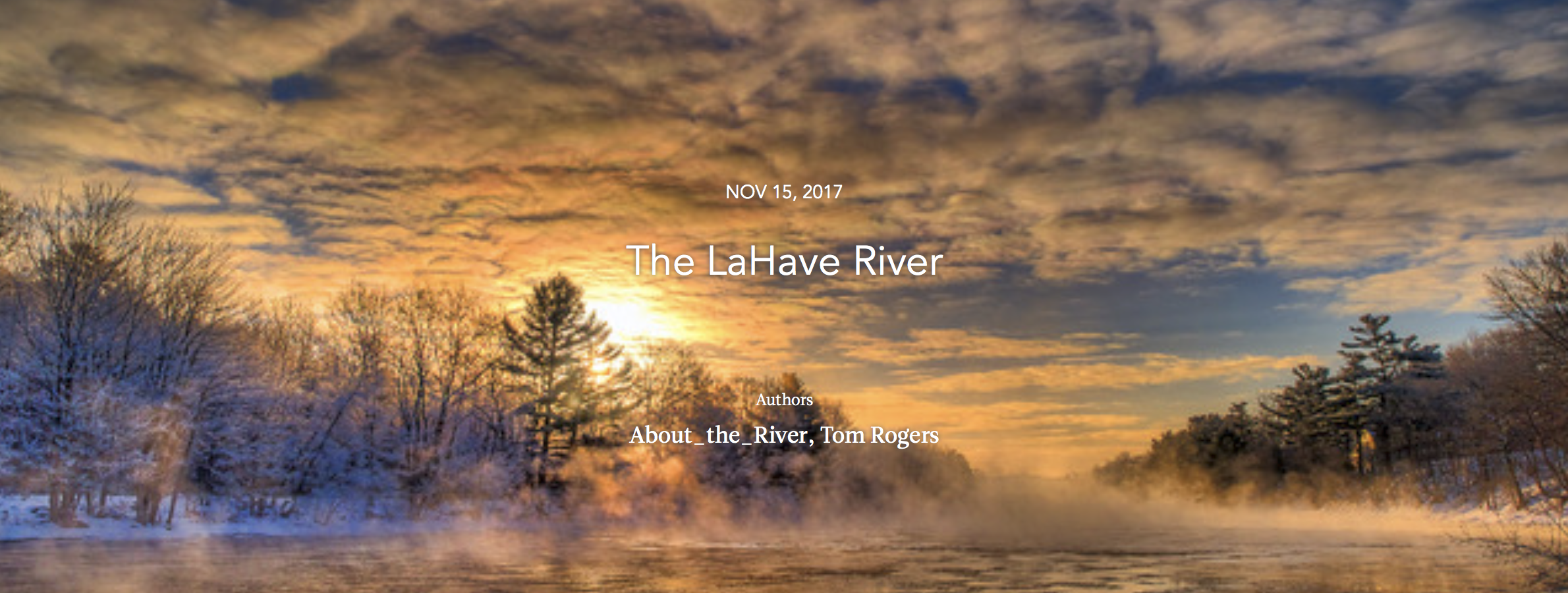 about the river essay